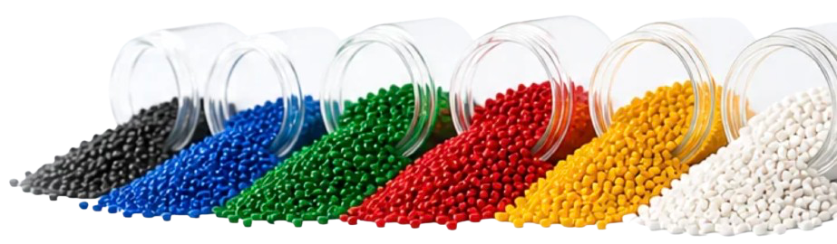 Colourful masterbatch granules